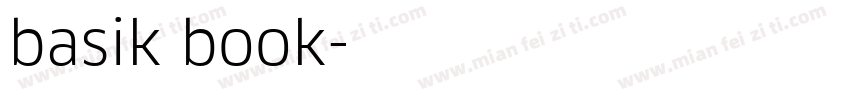 basik book字体转换